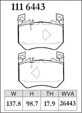 Dixcel Front Brake Pads – Mercedes-Benz GLC350e / GLC43 (X254)