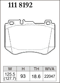 DIXCEL Front Brake Pads - Mercedes-Benz C-Class (W205/C205/A205/S205) / E-Class (W213) / GLC (X253) - AMG Performance Brake