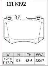 DIXCEL Front Brake Pads - Mercedes-Benz C-Class (W205/C205/A205/S205) / E-Class (W213) / GLC (X253) - AMG Performance Brake