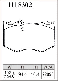 DIXCEL Front Brake Pads – Mercedes-AMG A35 (W177/V177) / CLA35 (C118) / GLA35 (H247) / GLB35 (X247) - Daily / Street (M Type)
