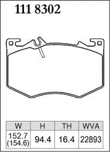 DIXCEL Front Brake Pads – Mercedes-AMG A35 (W177/V177) / CLA35 (C118) / GLA35 (H247) / GLB35 (X247) - Daily / Street (M Type)