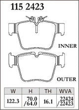 Dixcel Rear Brake Pads – Mercedes-Benz GLC200 / GLC220d / GLC250 / GLC300 / GLC350e / GLC43 (X253)