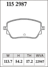 DIXCEL Rear Brake Pads – Mercedes-AMG A45S (W177) / CLA45S (C118) / A35 (W177) / CLA35 (C118) / GLA35 (H247) / GLA45 (H247)