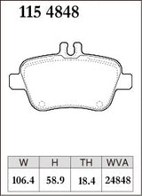 Dixcel Rear Brake Pads – Mercedes-Benz A250 Sport / A250 4MATIC (W176)