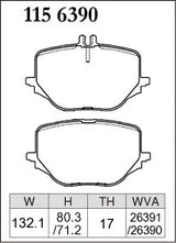 Dixcel Rear Brake Pads – Mercedes-Benz GLC350e / GLC43 (X254)