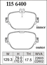 Dixcel Rear Brake Pads – Mercedes-AMG E-Class / CLS / GLC / EQC (W213 / C257 / X253 / N293)