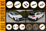 i30N Hatch PDE V6 FL2 2025 Full Lip Splitter Set - ModsDirect