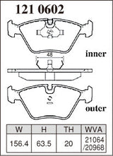 Dixcel Front Brake Pads – BMW M3 (E36 / E46) / M5 (E34) / Z3 M / Z4 M