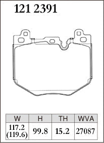 DIXCEL Front Brake Pads - BMW M135 (F70) / X1 M35i (U11) / X2 M35i (U10) / MINI JCW Countryman (U25) - Daily / Street (M Type)