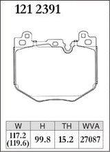 DIXCEL Front Brake Pads - BMW M135 (F70) / X1 M35i (U11) / X2 M35i (U10) / MINI JCW Countryman (U25) - Daily / Street (Premium)