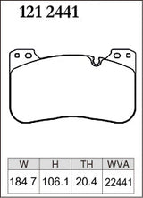 DIXCEL Front Brake Pads – BMW M5 (F90/G90) / M8 (F92/F93) / X5 M (F95) / X6 M (F96)