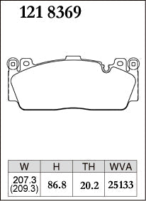 Dixcel Front Brake Pads – BMW M2 (F87) / M3 (F80) / M4 (F82) – 2NH Caliper