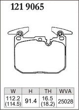 DIXCEL Front Brake Pads – BMW M2 (F87) / M3 (F80) / M4 (F82)