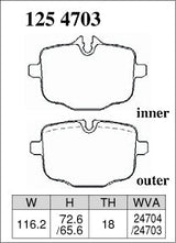 DIXCEL Rear Brake Pads – BMW M2 (G87) / M3 (G80) / M4 (G82)