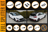 i30N Hatch PDE V6 FL2 2025 Full Lip Splitter Set - ModsDirect