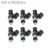 Injector Dynamics ID1300-XDS 34mm Injectors Set of 6 w/14mm Top & 14mm Lower O-Ring- Universal