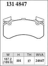 DIXCEL Front Brake Pads – Audi S6 (C7/C7.5) / S7 (C7/C7.5) / S8 (D4)