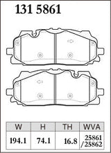 DIXCEL Front Brake Pads – Audi RS3 (8Y) / RSQ3 (F3) / RS5 (F5) / SQ5 (FY) / SQ7 (4M) / SQ8 (4M) - Circuit / Race (Specom B)