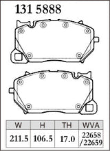 DIXCEL Front Brake Pads - Audi RS6 (C8) / RS7 (C8) / Porsche Cayenne/Cayenne Coupe (9YA/9YB)