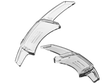 LEYO Motorsport | Clear Paddle Shifter Extension (Golf GTI/R, RLine MK7) - ModsDirect