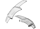 LEYO Motorsport | Clear Paddle Shifter Extension (Golf GTI/R, RLine MK7) - ModsDirect