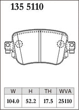 Dixcel Front Brake Pads – Audi RS6 (C8) / RS7 (C8) / Porsche Cayenne / Cayenne Coupe (9YA / 9YB)