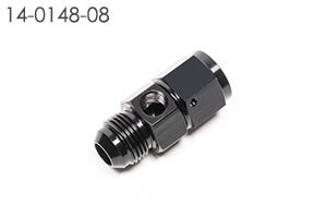 Radium AN Male to Female Fitting w/Inline 1/8" NPT Female Port- 8AN