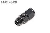 Radium AN Male to Female Fitting w/Inline 1/8" NPT Female Port- 8AN