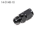 Radium AN Male to Female Fitting w/Inline 1/8" NPT Female Port- 10AN