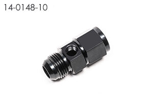 Radium AN Male to Female Fitting w/Inline 1/8" NPT Female Port- 10AN