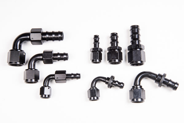 Radium PushLok Hose Ends- 6AN Straight