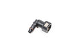Radium SAE Female EFI Quick Connect to Barb Fittings- 5/16" SAE Female to 3/8" Barb 90 Degree (9.5mm)