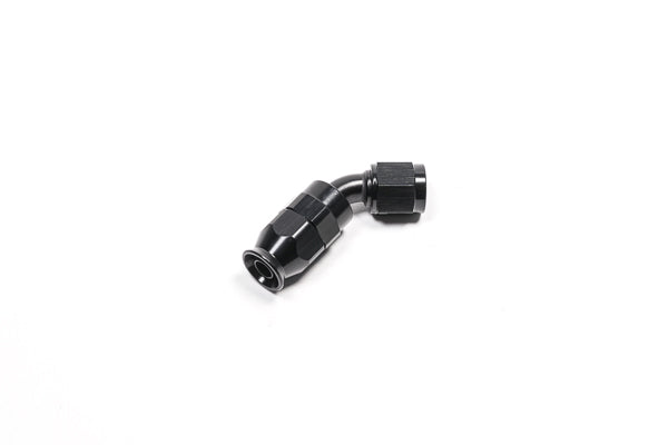 Radium 6AN PTFE Hose End Black- 45 Degree