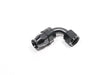 Radium 8AN PTFE Hose End Black- 90 Degree