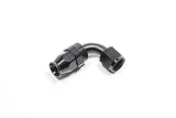 Radium 8AN PTFE Hose End Black- 90 Degree