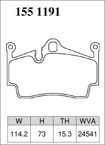 DIXCEL Rear Brake Pads – Porsche 718 Boxster/Cayman T/S/GTS (982) Boxster/Cayman S/GTS (981) Boxster/Cayman S/R/Spyder (987)