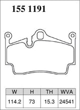 DIXCEL Rear Brake Pads – Porsche 718 Boxster/Cayman T/S/GTS (982) Boxster/Cayman S/GTS (981) Boxster/Cayman S/R/Spyder (987)