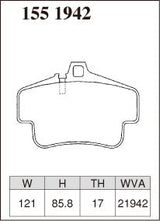 DIXCEL Rear Brake Pads – Porsche 911 (996) Carrera 4S / Turbo / GT2 / GT3