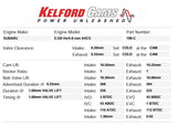 Kelford Cams - EJ20 Non-AVCS (Version 5-6) Camshafts (Size- 268&264/264. 10.30mm&10.00mm/10.00mm)