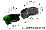 Radium Injector Seats for Top Feed Conversion Fuel Rails - Nissan SR20DET/RB25DET- 30mm (Set of 4)