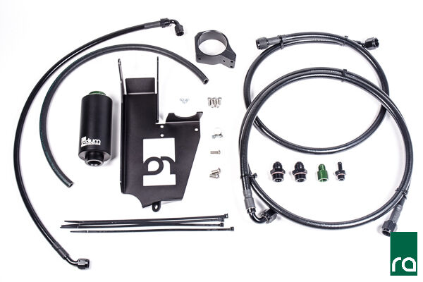 Radium Fuel Hanger Plumbing Kit w/Filter - Mitsubishi Evo 7-9- Stainless Filter