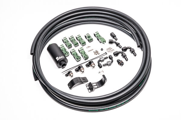 Radium Fuel Hanger Plumbing Kit w/Filter - Nissan Silvia 180SX S14 S15/Skyline R33 R34- 6 Micron Microglass