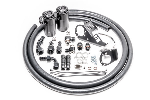 Radium Dual PCV/CCV Fluid Lock Catch Can Kit - Subaru WRX VB 22+