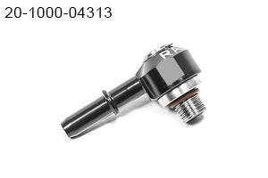 Radium V2 AN ORB to SAE Male EFI Quick Connect Low Profile Swivel Banjo Fitting- 4AN ORB Swivel Banjo to 5/16in SAE Male