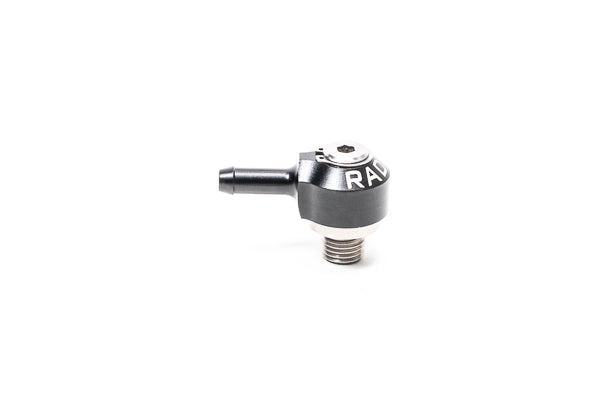 Radium V2 AN ORB to Hose Barb Low Profile Swivel Banjo Fittings- 4AN ORB Swivel Banjo to 6.5mm Barb