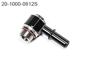 Radium V2 AN ORB to SAE Male EFI Quick Connect Low Profile Swivel Banjo Fitting- 8AN ORB Swivel Banjo to 12mm SAE Male