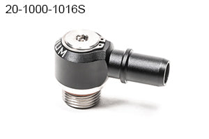 Radium V2 AN ORB to SAE Male EFI Quick Connect Low Profile Swivel Banjo Fitting- 10AN ORB Swivel Banjo to 16mm SAE Male