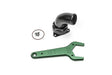 FCST-X 3-BOLT REMOTE MOUNT FILL NECK, 24AN ELBOW, 1.5IN BARB