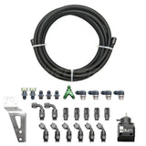 Radium Fuel Rail Kits suit Subaru EJ20/25- Fuel Rail Fittings: Straight Ends with 90 Degree Hose fittings, Fuel Press Reg:...