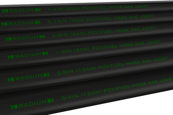 Radium E85 Safe Reinforced PCV/Fuel Hose - Sold Per Foot- 12an (3/4")
